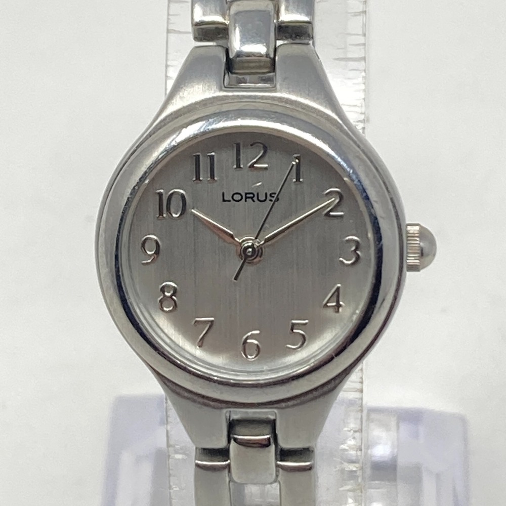 Lorus Women's Watch 22mm Silver Tone Brushed Finish Classic New Battery 6.5"